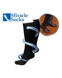 Miracle Socks - Compressiekousen - zwart S/M