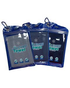 Cool Down Towel - Koelhanddoek - 3x Blauw
