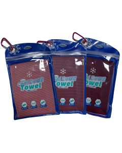 Cool Down Towel - Koelhanddoek - 3x Roze