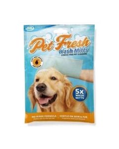 Pet Fresh - Wash Mitts – 5-pack