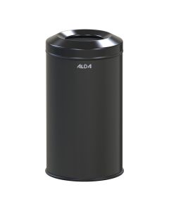 ALDA - Brandwerende afvalbak 20L – Zwart