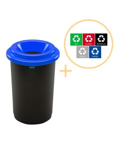 Plafor Eco Prullenbak 50L – Recycling – Blauw